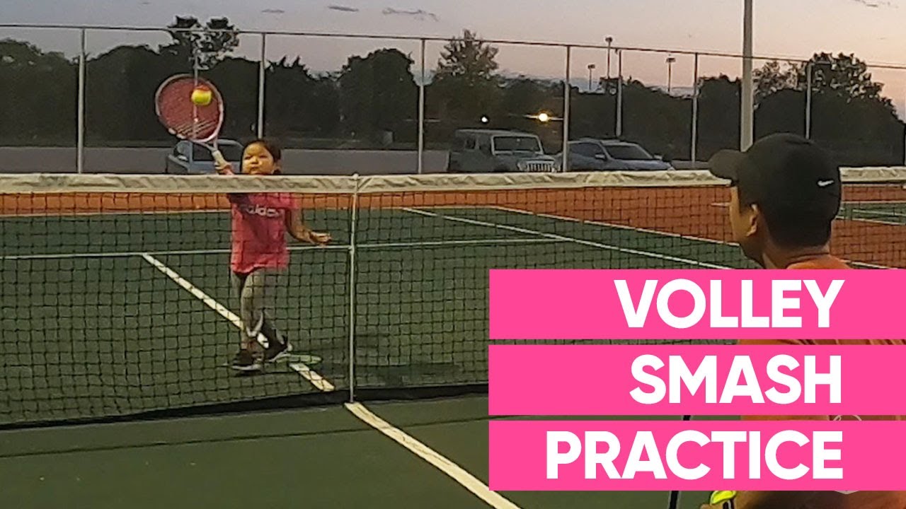 Teaching the Volley & Smash! | Tennis Lesson for Kids