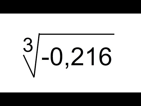 RAÍCES CÚBICAS NEGATIVAS. Matemáticas Básicas