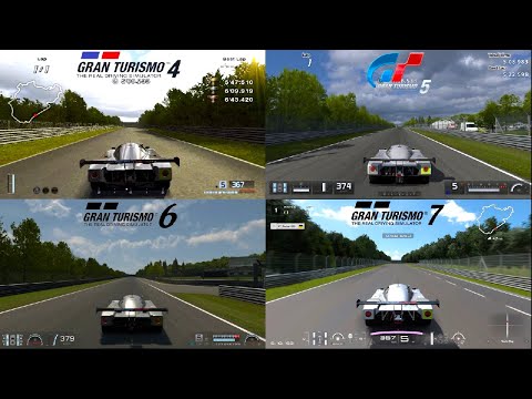 Gran Turismo Nordschleife Comparison - GT4/GT5/GT6/GT7 - Sauber C 9