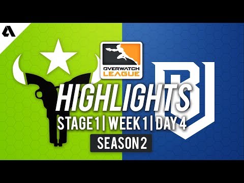 Houston Outlaws vs Boston Uprising | Overwatch League S2 Highlights - Stage 1 Week 1 Day 4