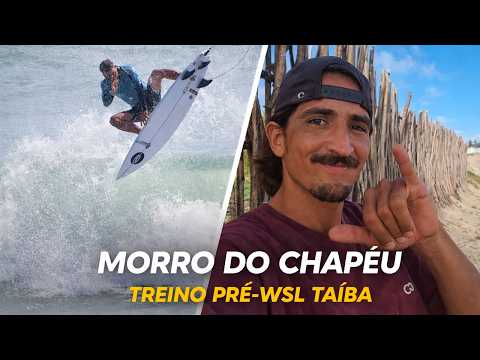 Morro do Chapéu durante o treino pré-WSL em Taíba, Ceará.