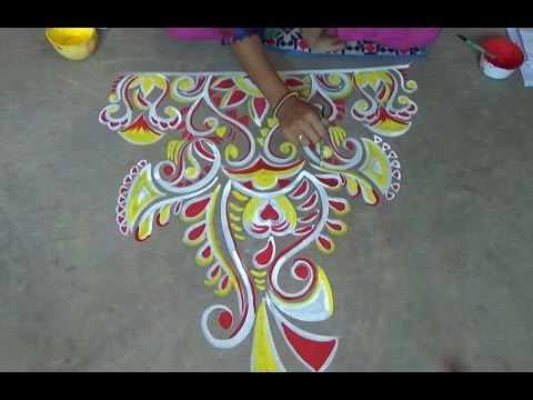 Beautiful Alpana designs,Rangoli Designs