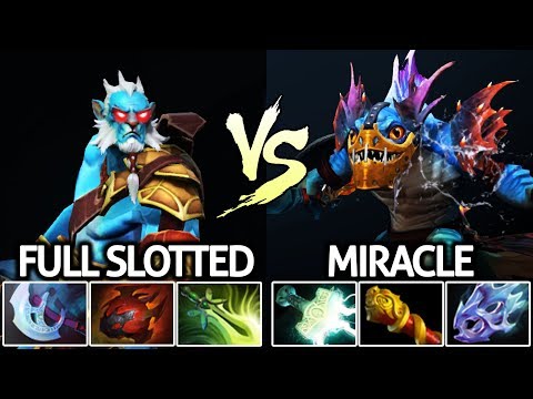 Miracle- Slark Max Attack Speed VS Cancer Lancer 6 Slotted 7.21 Dota 2