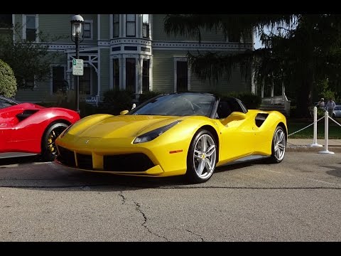 2017 Ferrari 488 Spider in Yellow Paint & Engine Sound on My Car Story with Lou Costabile