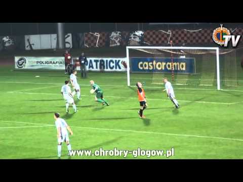 14.09.2013 skrót meczu Chrobry Głogów - Błękitni Stargard Szczeciński 2-0
