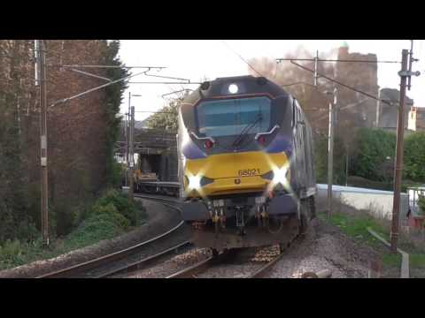 68021 with 37038/37716/66432 DIT 6x27 Carlisle - Crewe Engineers, 20th March 2017