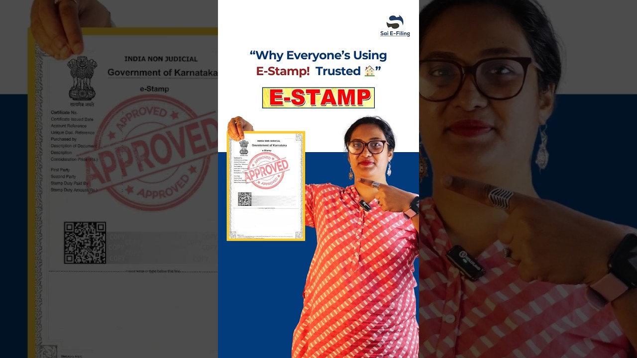What is E-Stamp? 🤔 | #DigitalStampPaper Explained in 40 Seconds! 💡