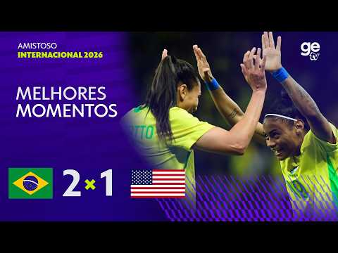Gols e lances de Brasil x Estados Unidos