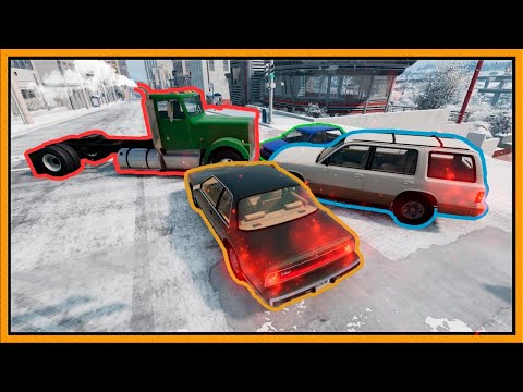 CIDADE CAMUFLADA NA NEVE,@gqgames @Taffinho @Juninhoo. ! beamNG.drive MULTIPLAYER