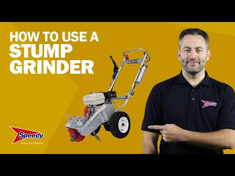 How to use a stump grinder - correctly and safely | Speedy Services
