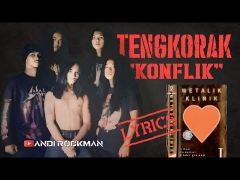 TENGKORAK - Konflik + Lyrics (Metalik Klinik 1) Grindcore Indonesia #AndiThrashman