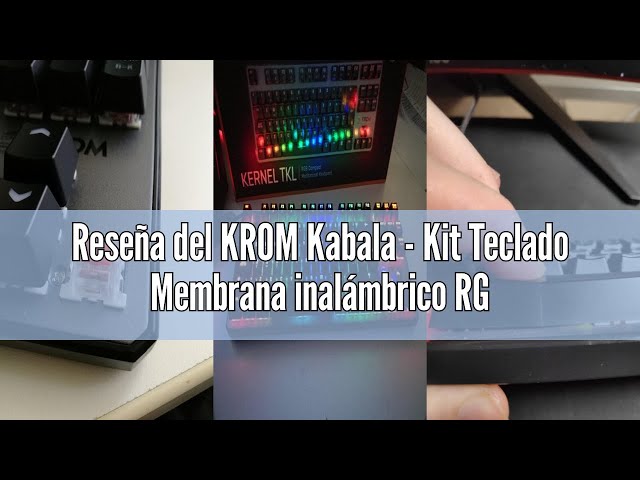 Vídeo relacionado con KROM Kabala - Kit Teclado Membrana inalámbrico RGB Rainbow retroiluminado, 6 Teclas Anti-Ghosting, Raton Óptico inalámbrico 6 Niveles dpi 800-4800 on-The-Fly, Compatible PC, Layout español, Negro