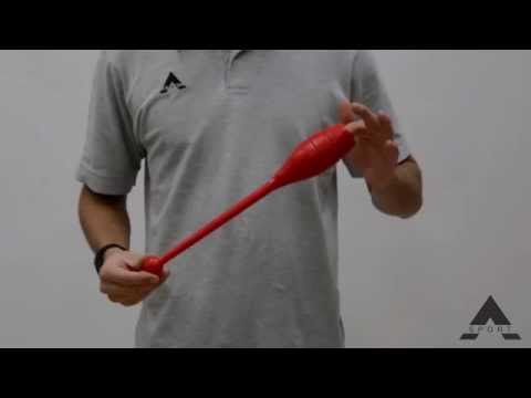 Gymnastikkøller 35 cm Rød