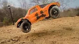 Custom Iron Track Spatha Bashing - Kickin Up Major Dirt and Rocks - Awesome Slow Motion
