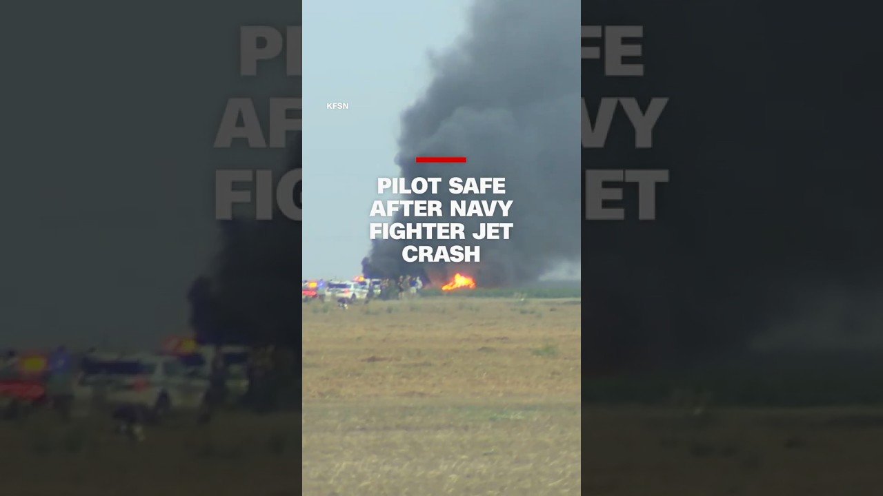 Pilot safe after navy fighter jet crash