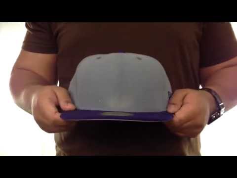 New Era '2T 59FIFTY-BLANK' Grey-Purple Fitted Hat