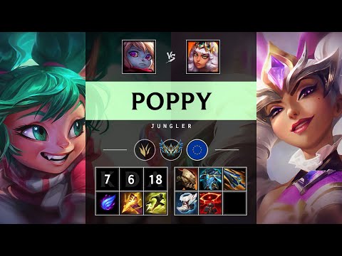 Poppy Jungle vs Qiyana - EUW Challenger Patch 25.21