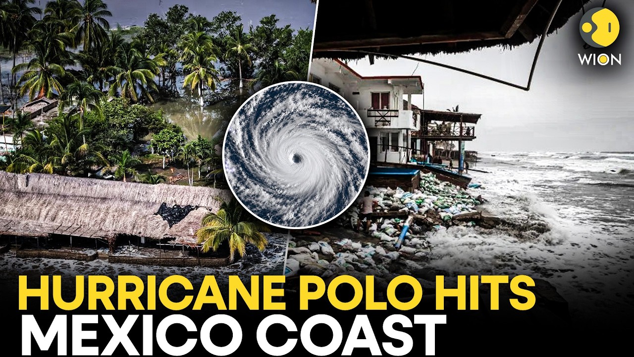 Hurricane Polo LIVE: Mexico Braces for One of Pacific’s Strongest Storms | WION