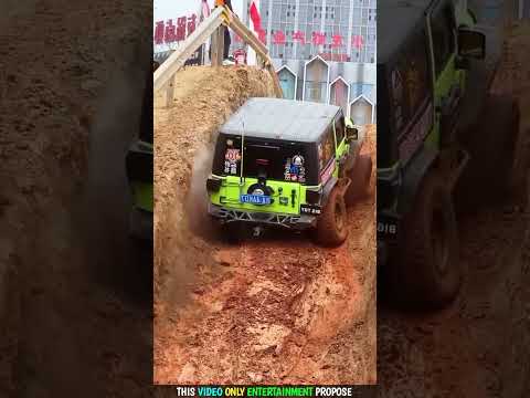 Uncle drove the Thar into the mud 🚕😱 #babifreitas #tharvideo #shorts​