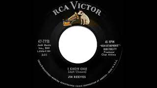 1960 Jim Reeves - I Know One