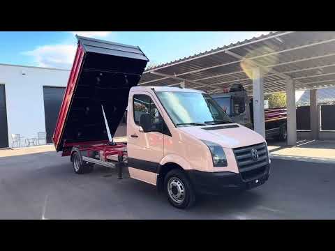 Volkswagen Crafter trojstranný sklápač s hydraulickou rukou do 3,5t / 3,5t kipper with crane