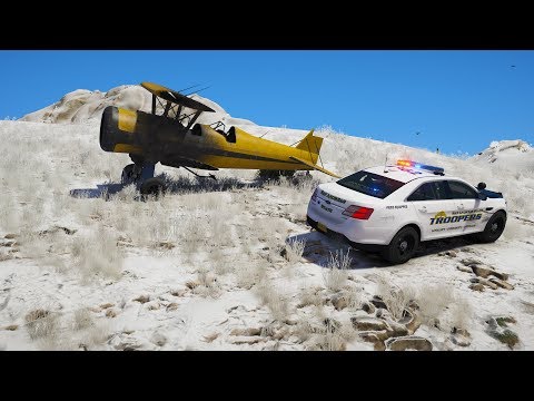 LSPDFR - Day 691 - Snow day plane crash