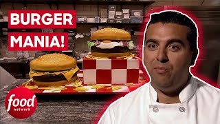 Buddy Makes A Hamburger Cake For Man Obsessed With Burgers! | Cake Boss
