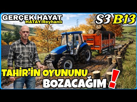 FIRTINADA YIKILAN AĞAÇLARI KESTİK🔸️TAHİR GİZLİ STOK YAPIYOR🔸️BEN DE YAPACAĞIM🔸️FS25 GERÇEK HAYAT