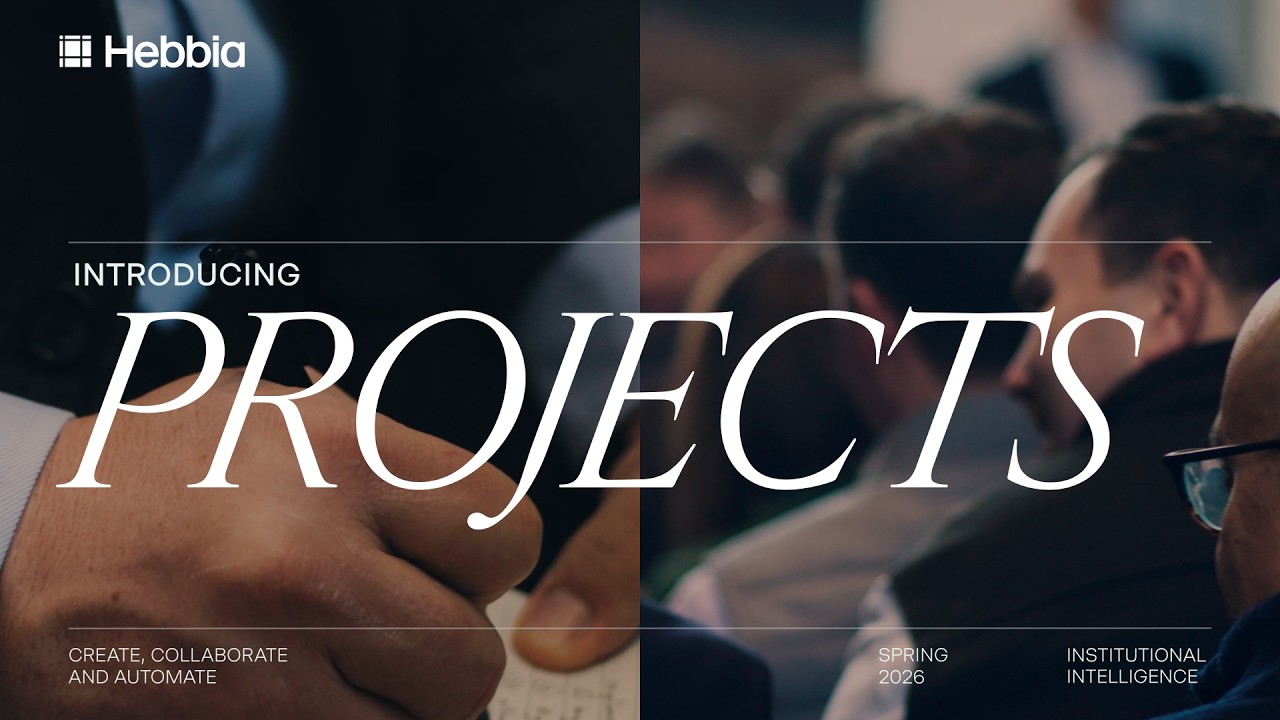 Introducing Hebbia Projects: The Workspace for Institutional Intelligence video thumbnail