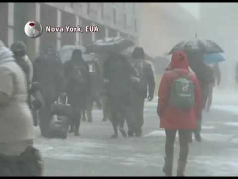Nordeste dos EUA enfrenta a pior nevasca da estação