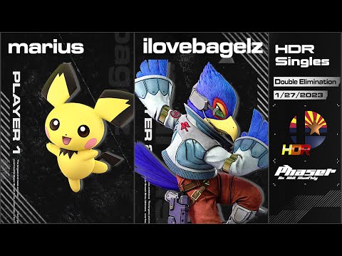 Phaser 14: ilovebagelz (Falco) vs Marius (Pichu,Fox,Wolf) HDR Grand Finals