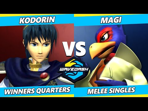 Wavedash 2023 - KoDoRiN (Marth) Vs. Magi (Falco) Smash Melee - SSBM