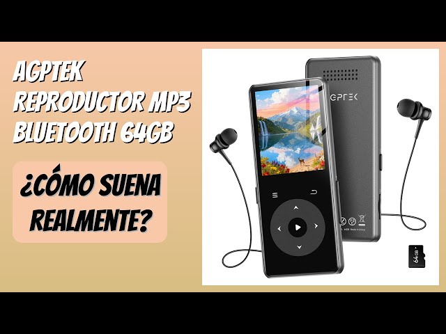 Vídeo relacionado con 64GB Reproductor MP3 Bluetooth 5.3, HiFi Reproductor de Música con Altavoz Interno, 2.4" Táctil Completa, Radio FM, Line-in Voice Recording, Cáscara de Metal Reproductor MP3, Soporte hasta 128 GB