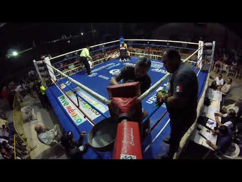 TIBURON LEYVA VS ZURDO CAMACHO EN  COZUMEL 4 ASALTOS