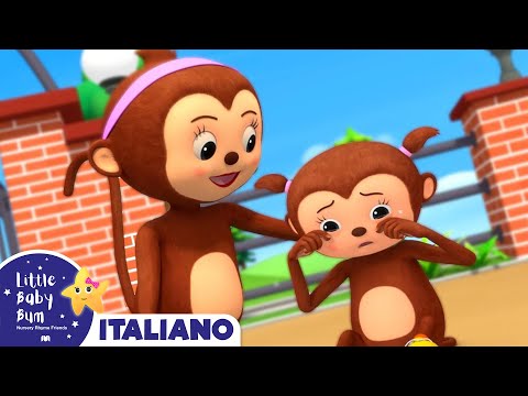5 Scimmiette | Little Baby Bum Italiano | Canzoni per Bambini