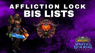 Affliction Lock BiS Lists (Pre-Raid & Phase 1)