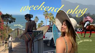 a perfect coastal weekend in Santa Barbara, California 🌊 polo match, beach day