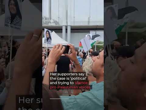 Pro-Palestine MEP Rima Hassan arrives at trial for ‘glorifying terrorism’ | AJ #shorts