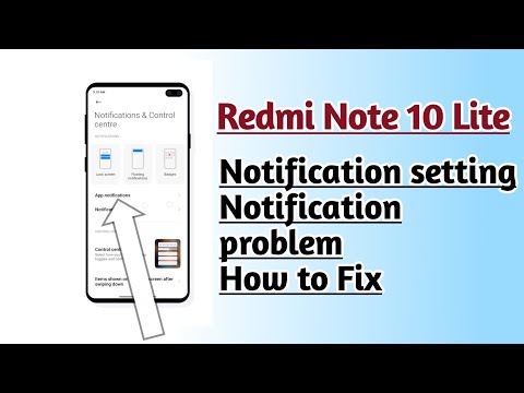 Redmi Note 10 Lite Notification setting Notification problem How to Fix