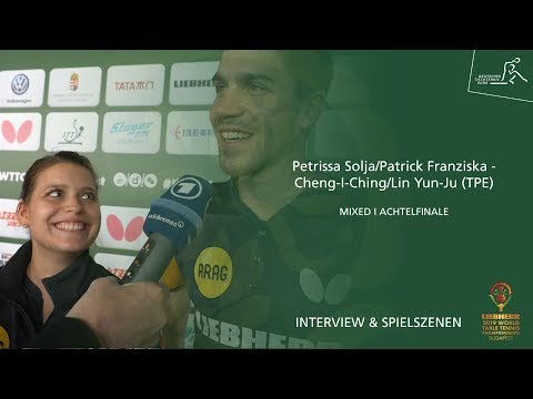 WM 2019: Solja/Franziska -  Cheng/Lin (TPE) Mixed AF I Interview & Spielszenen