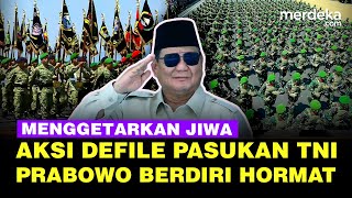 Download lagu [FULL] Defile Gagah Pasukan TNI, Bergetar Jiwa Prabowo Berdiri Hormat di Batujajar mp3