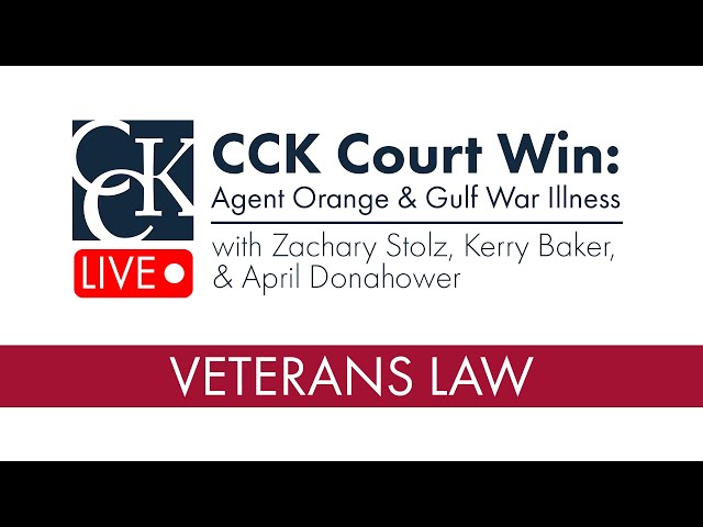 CCK Court Win: Agent Orange & Gulf War Illness