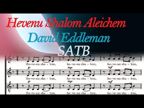 Hevenu Shalom Aleichem SATB   David Eddleman Sheet Music 720px