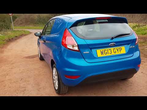 blue fiesta van tdci 2013