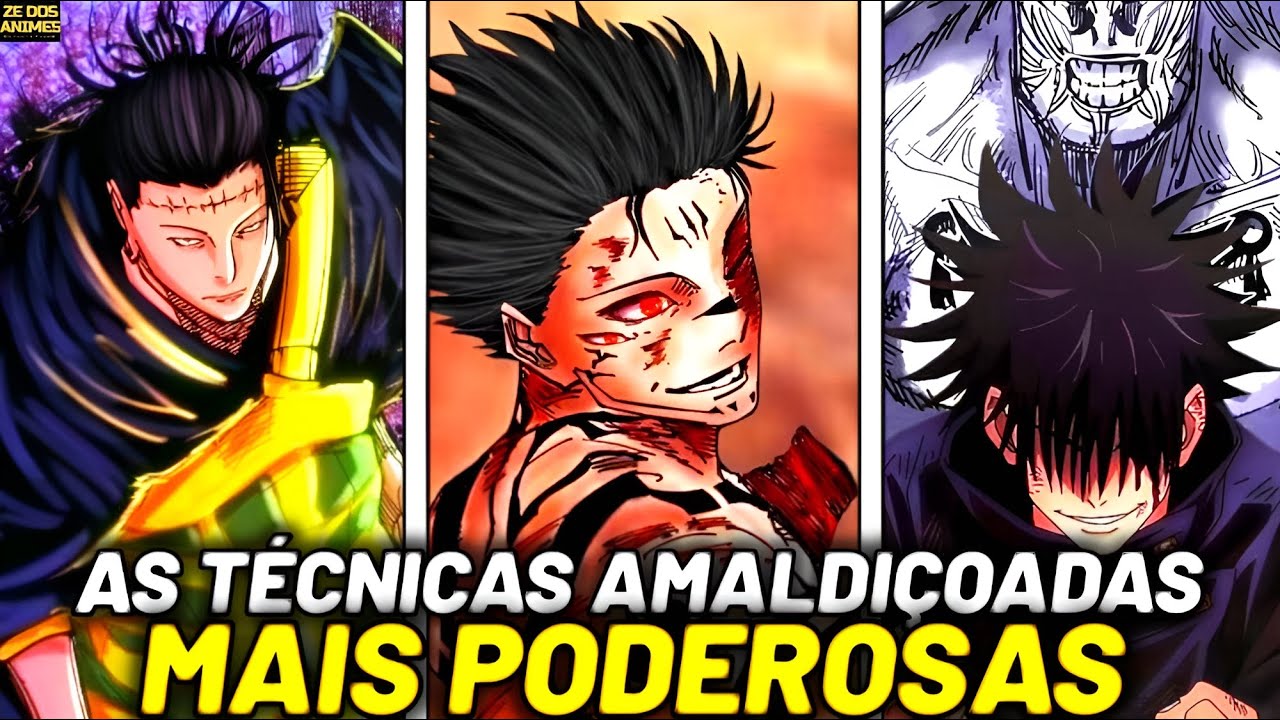AS 10 TÉCNICAS AMALDIÇOADAS MAIS FORTES DE JUJUTSU KAISEN
