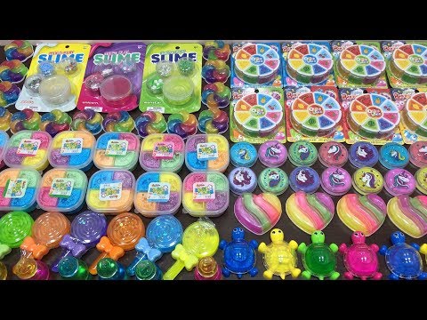 Mixing Store Bought Slime into Glossy Slime | Most Satisfying ASMR Videos