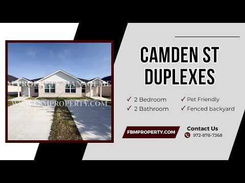 110 E Camden St - Brand New 2 Bedroom, 2 Bathroom Duplex Located in Rice, TX! property video