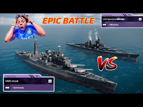 HMS Hood Vs USS Montana 🔥 | Modern Warships