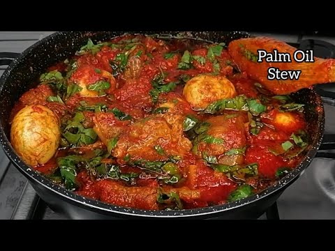 PALM OIL STEW | How to Prepare Nigerian Palm Oil Stew, Very Quick, Simple and Delicious