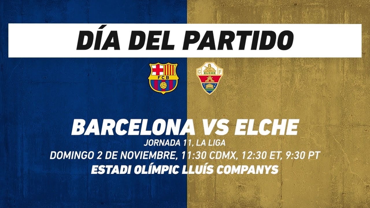 Barcelona vs Elche, frente a frente: LaLiga